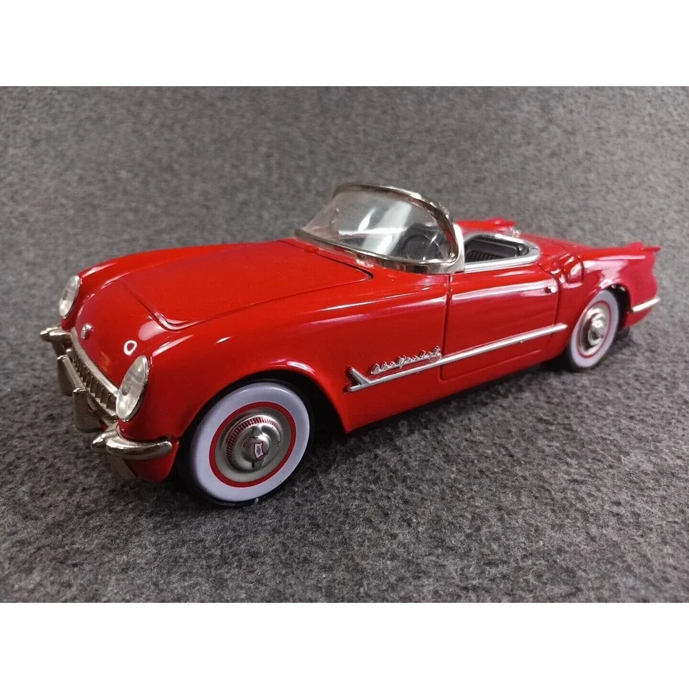 50s Fifties Tinplate Friction Car Red 1953 Corvette Roadster Missing Cassette